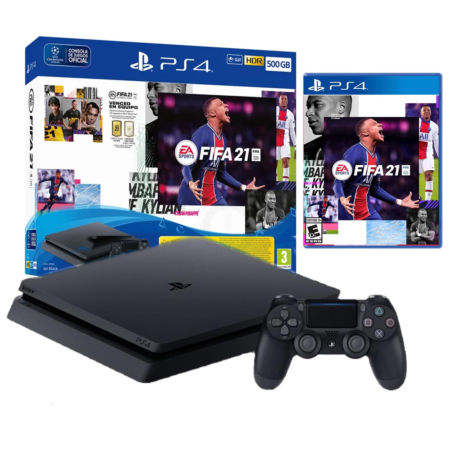 PS4 pack fifa 21/500GB/HDR Jet Black